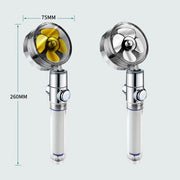 Pressurized Shower Head Turbine Shower